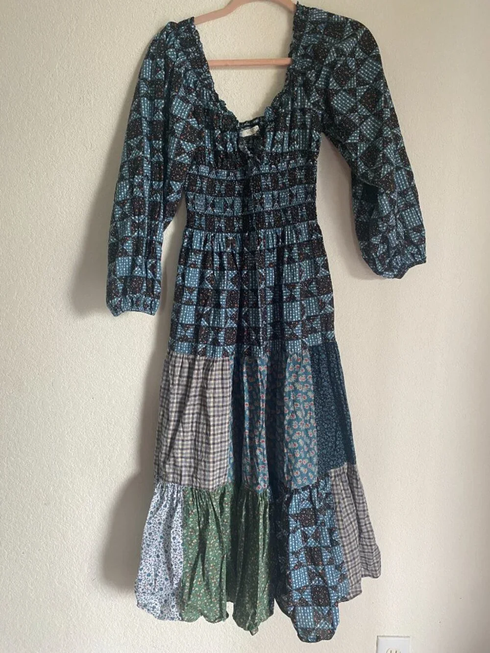 Christy Dawn The Monroe Dress: Boho, Garden core, Organic Cotton - Picture 2 of 13